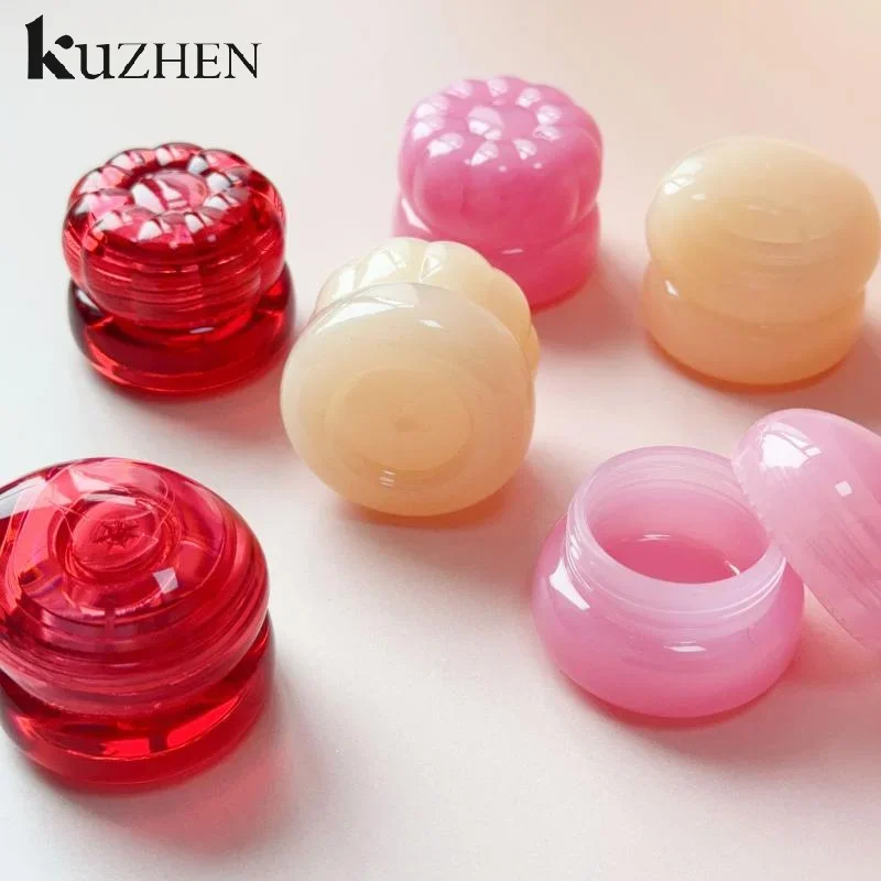 5g Empty Plastic Lip Scrub Jars With Cover Balm Mask Skin Care Container Cute Blush Jar Cosmetic Jars