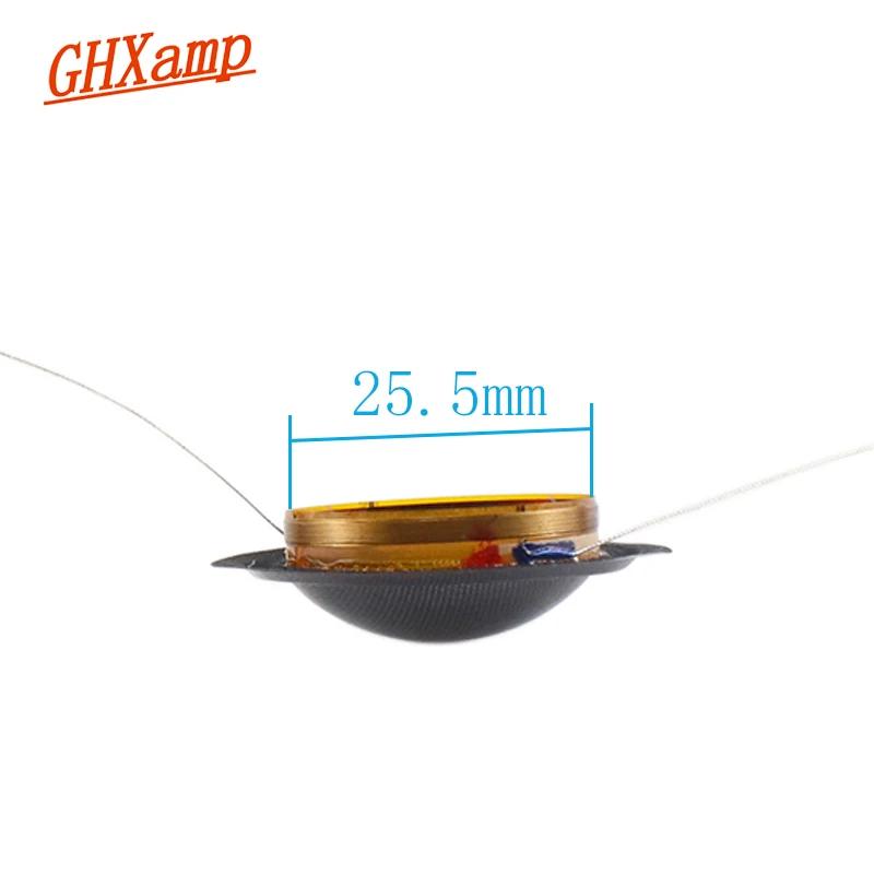 Ghxamp 25.5MM Dome Treble Voice Coil 1 "pollici 8OHM Traslucido diaframma di seta Altoparlante riparazione Per Hivi SS1II QA-2101F accessori