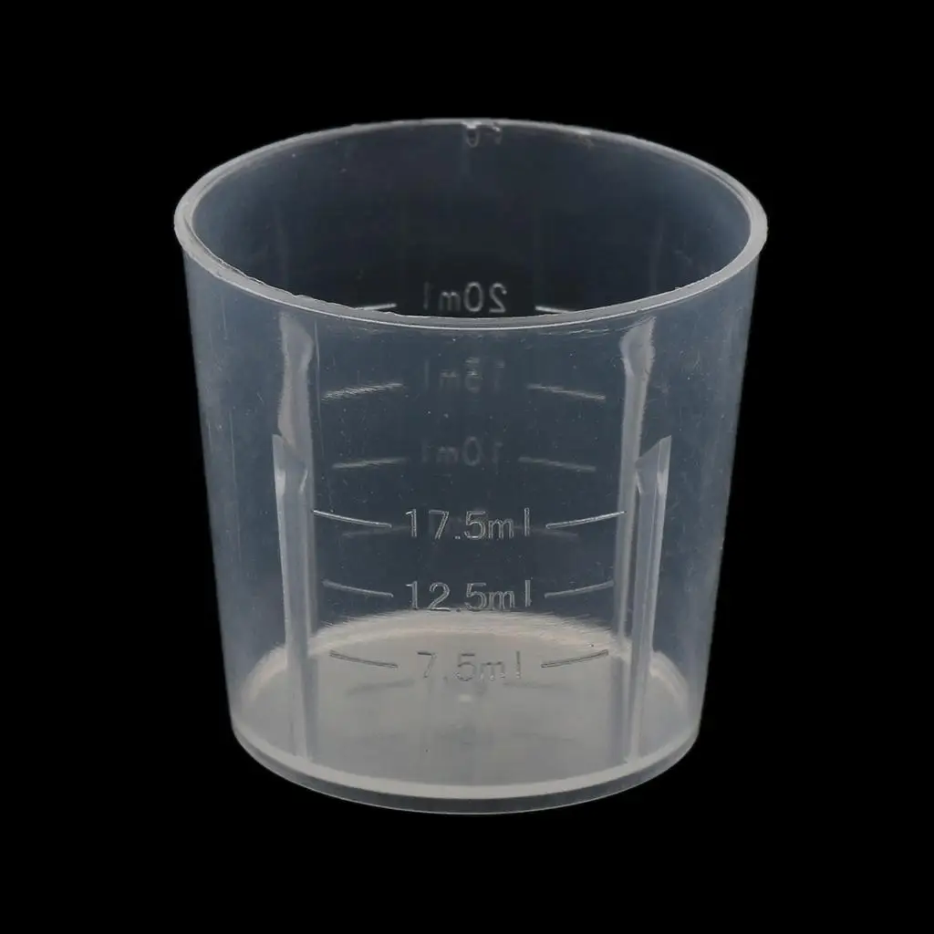 20pcs Reusable 20ML Measuring Cup Jug Graduated Surface Container Kitchen Tool