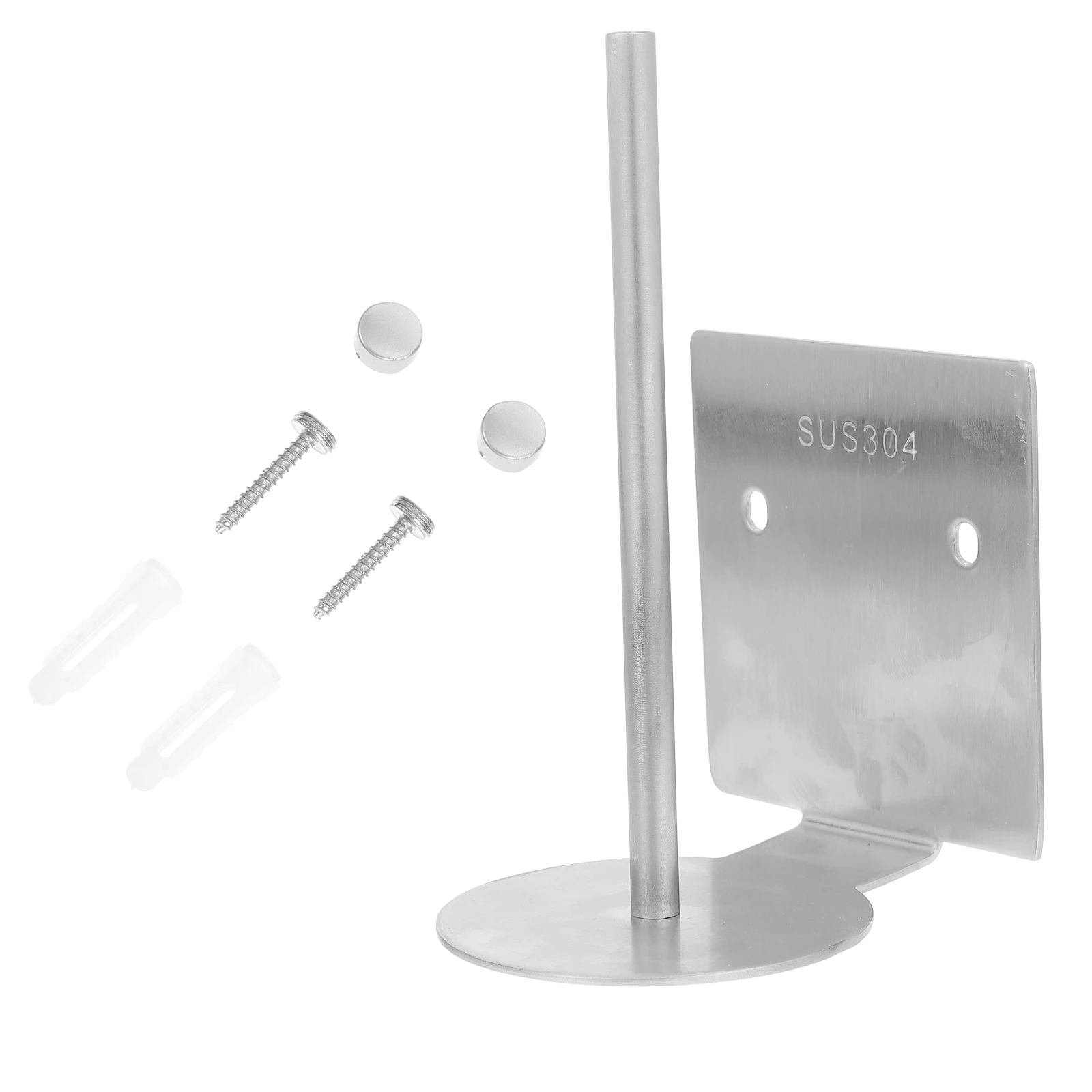 

Stainless Steel Paper Towel Rack Cling Wrap Holder Roll Tissue Stand Bracket Kitchen Bathroom Storage Premium Material Easy