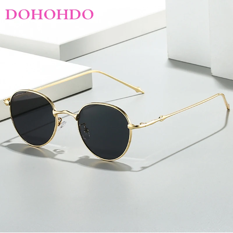 

Vintage Metal Round Frame Outdoor Sunglasses Trendy Brand Designer Sun Glasses Women Men Summer Traveling Driving Shades UV400