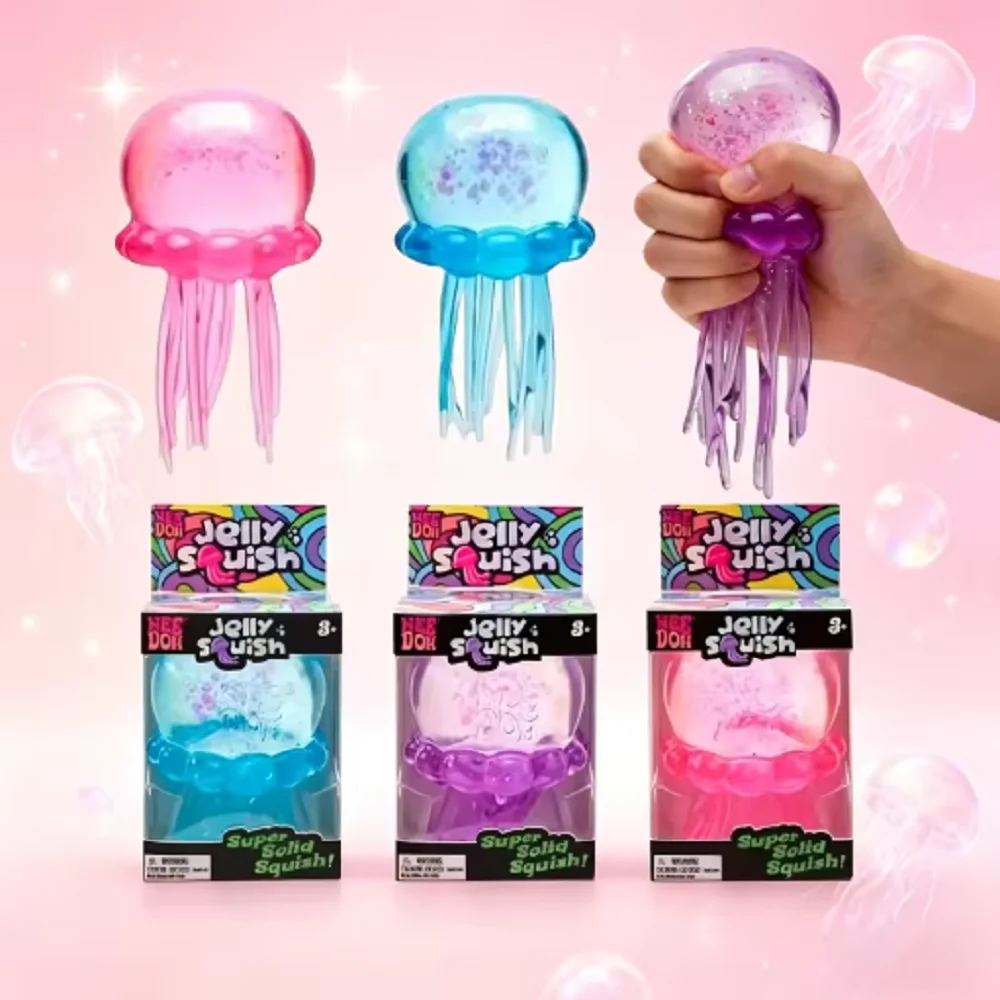 Hot Jellyfish Squishy Soft Stress Relief Toy Cute Relaxing Squeeze Sensory Toy
