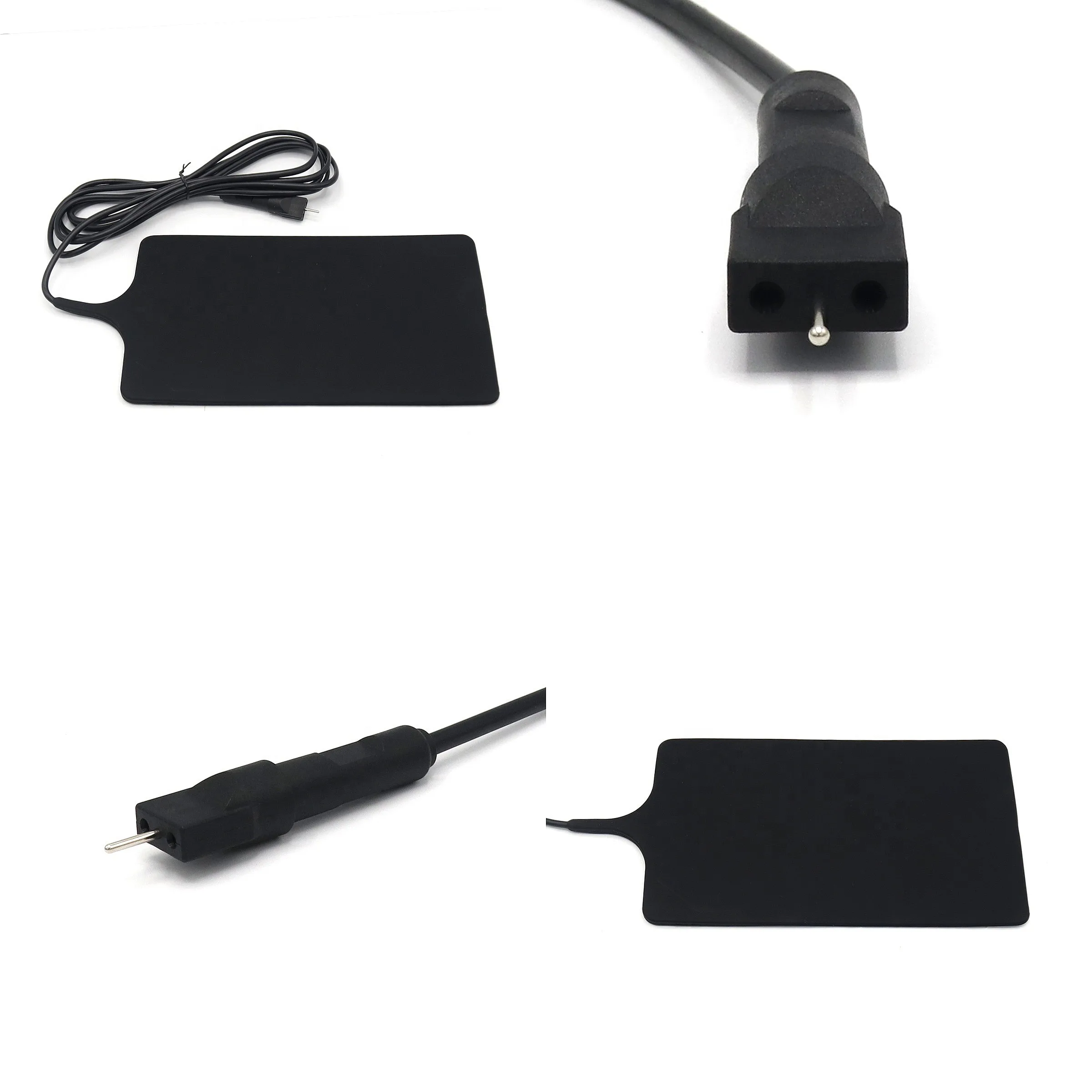 Compatible Reusable ESU Silicone Grounding Plate with Cable Electrosurgical Unit Medical Negative Plate