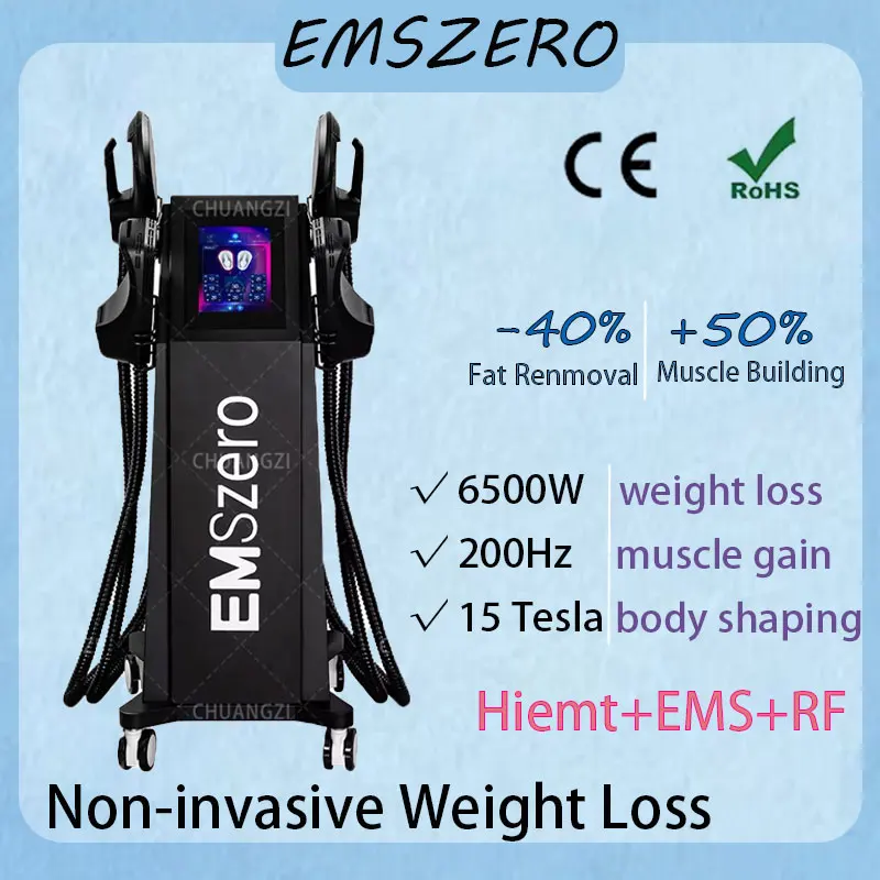 

6500W 15 Tesla EMSZERO muscle building and fat reducing shaping 2024 EMS non-invasive shaping beauty device