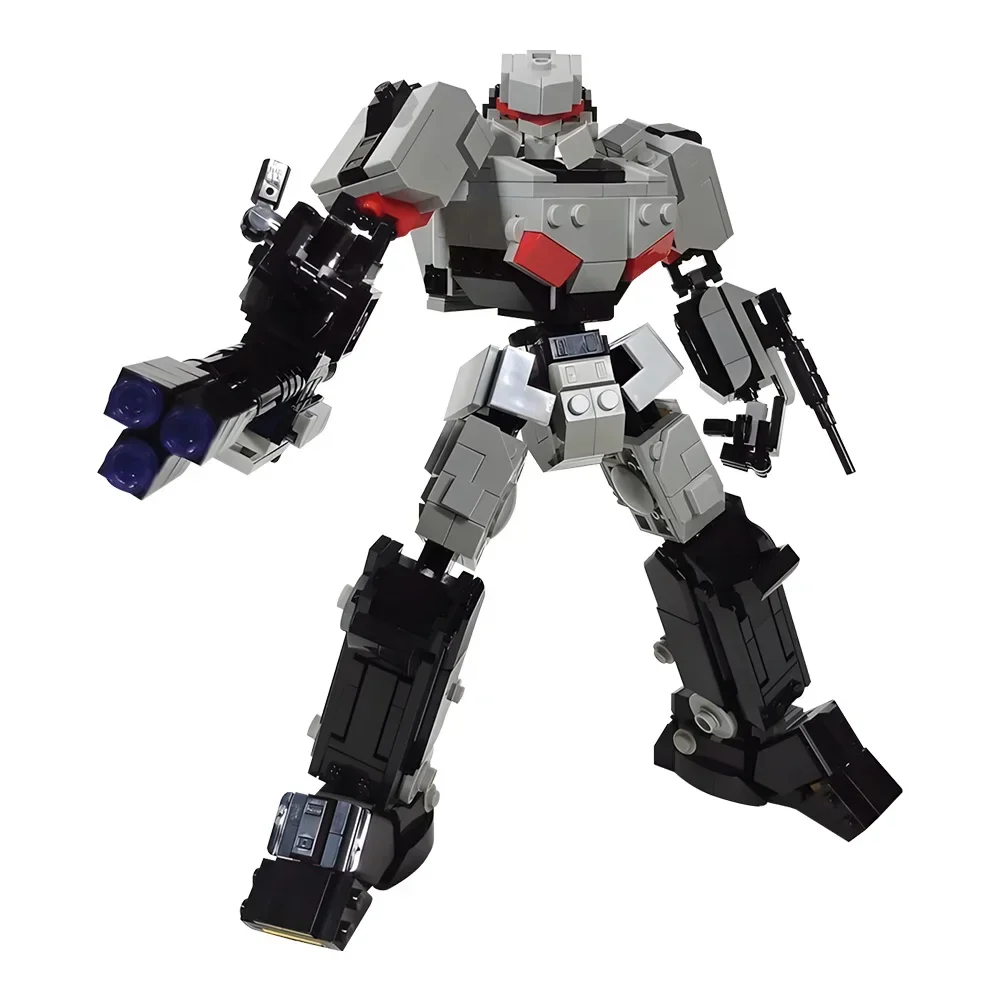 MOC Megatron Transforming Mech Robot Bricks Model Autobots Movie Bumblebee Shapeshifting Justice Robot Building Blocks Toys Gift