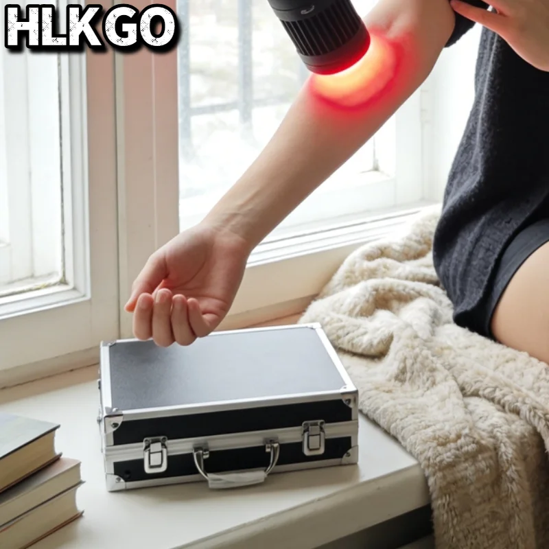1295mW 650nm 808nm Handheld Cold Laser, LLLT Physiotherapy for Shoulder Pain Relief Sprain Wound Healing
