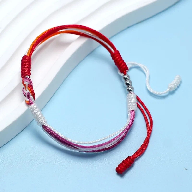 سوار إنفينيتي مثليه، علم مثليه، سوار حبل على الطراز البوهيمي