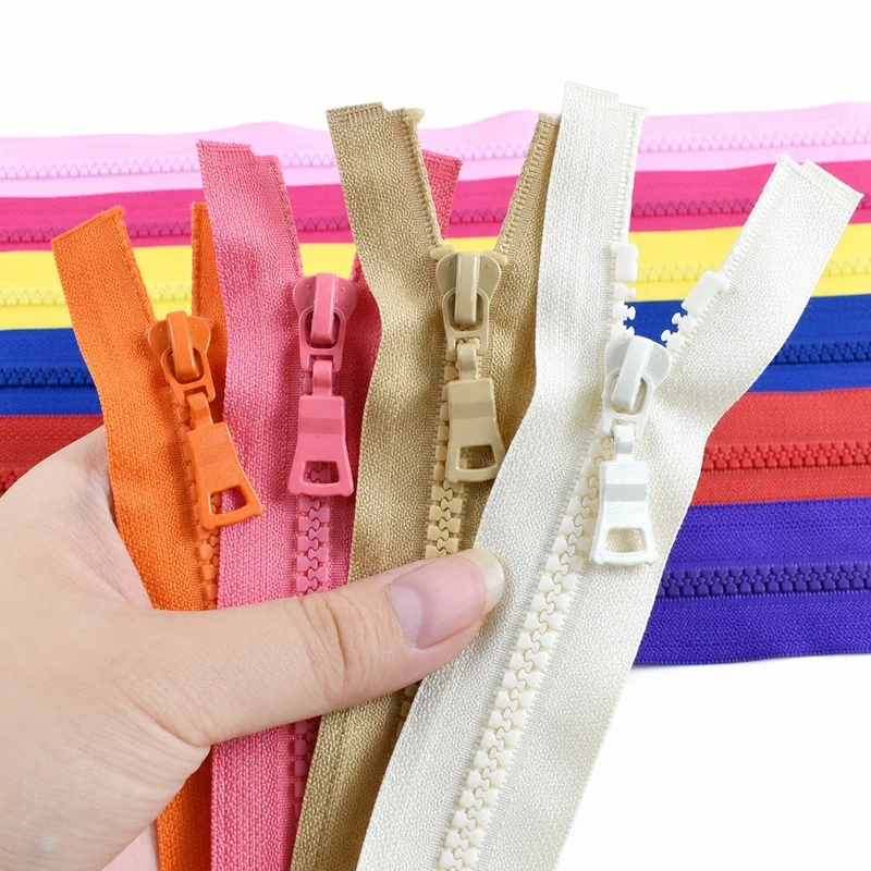 

5Pcs 5# Resin Zippers 15-90cm Close/Open-End Zipper Plastic Teeth Zip Fastener Bags Wallet Closure Zips DIY Sewing Accessories