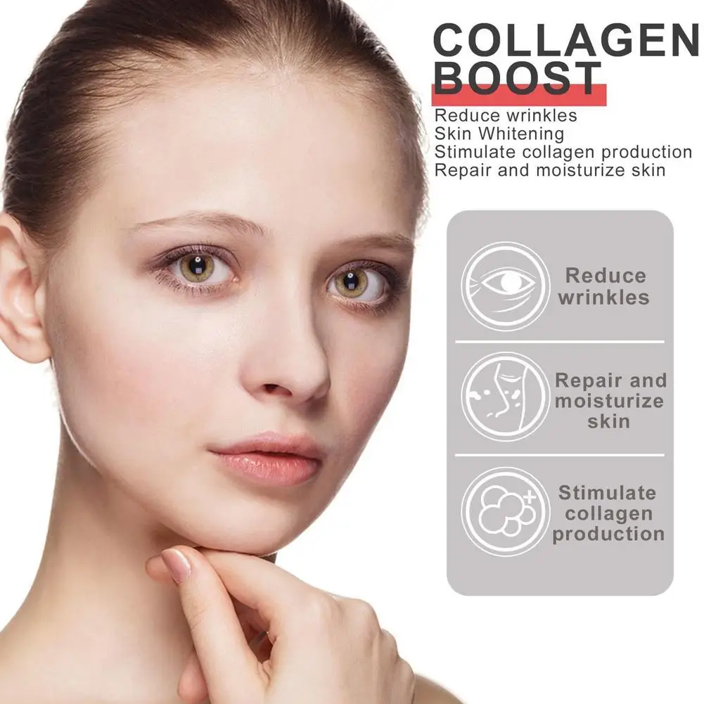 1/2/3PCs Collagen Boost Anti-Aging Serum Dark Spot Corrector Collagen Face Cream Collagen Booster With Hyaluronic Acid Skincare