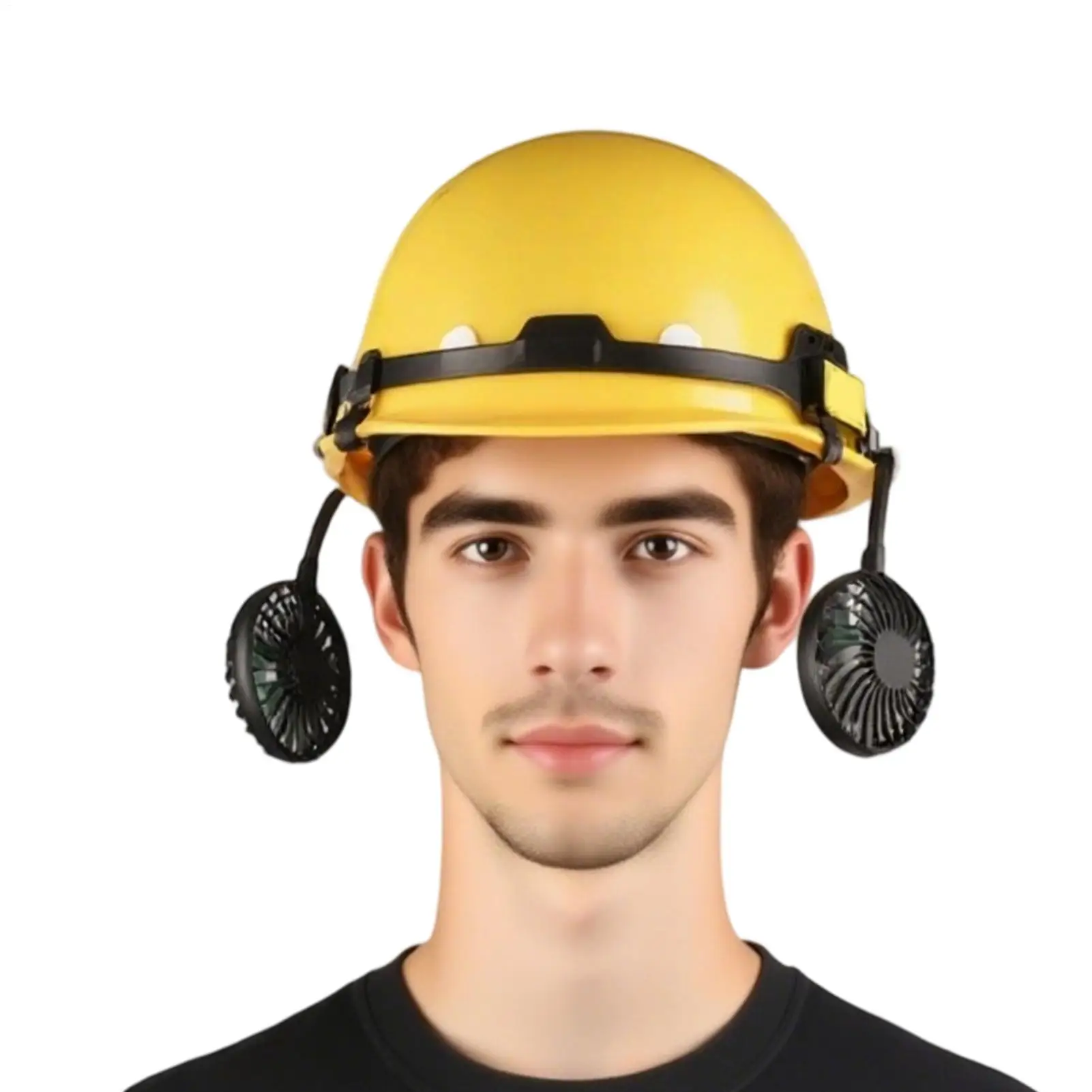 

Helmets For Adults Ventilated Construction Helmet Rechargeable Fan Ergonomic Headgear For Work Industrial Construction Site Home