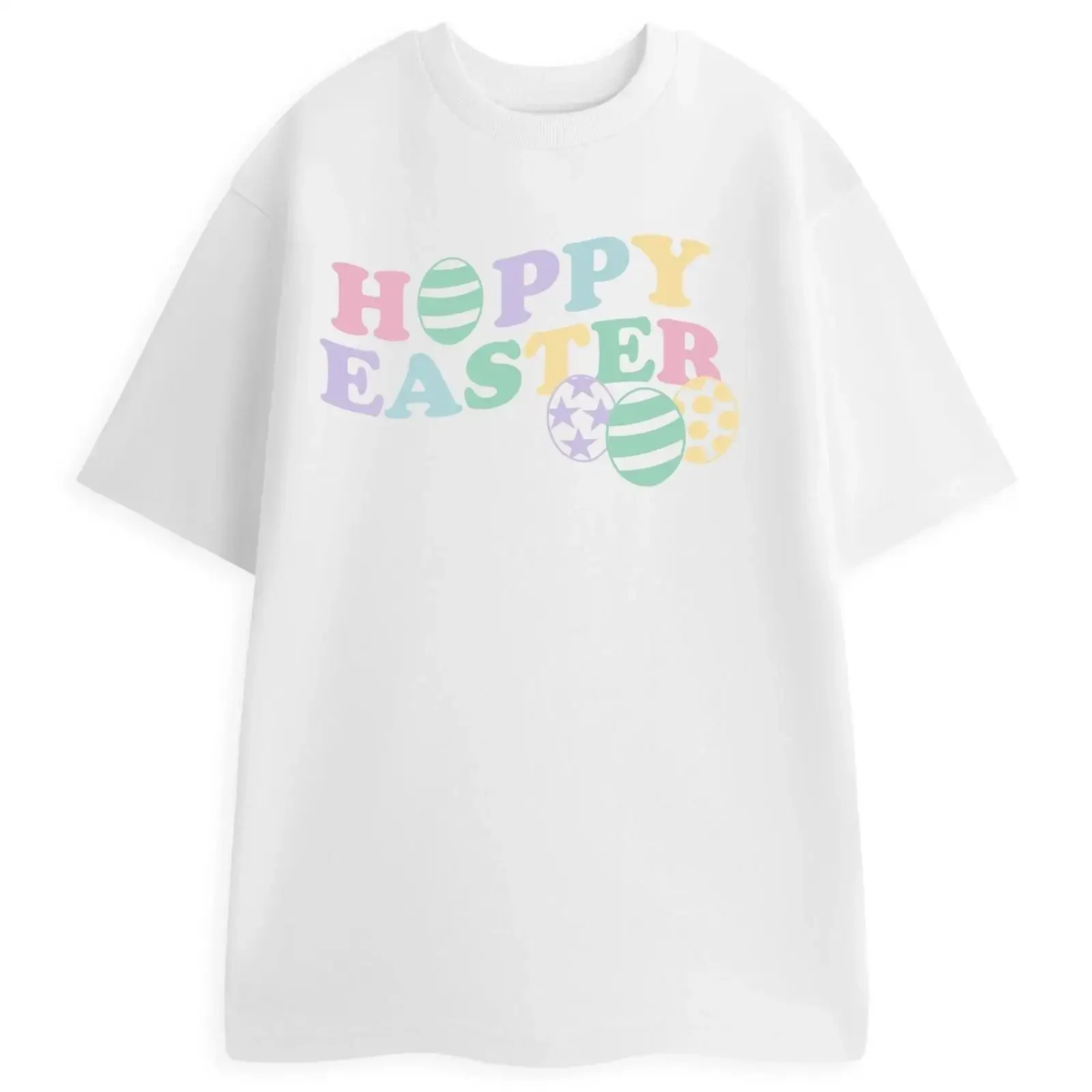 Show Me The Merch Weiß Hoppy Easter Kurzärmeliges T Shirt Erwachsene vintage Washed designer clothes fashion Stylish