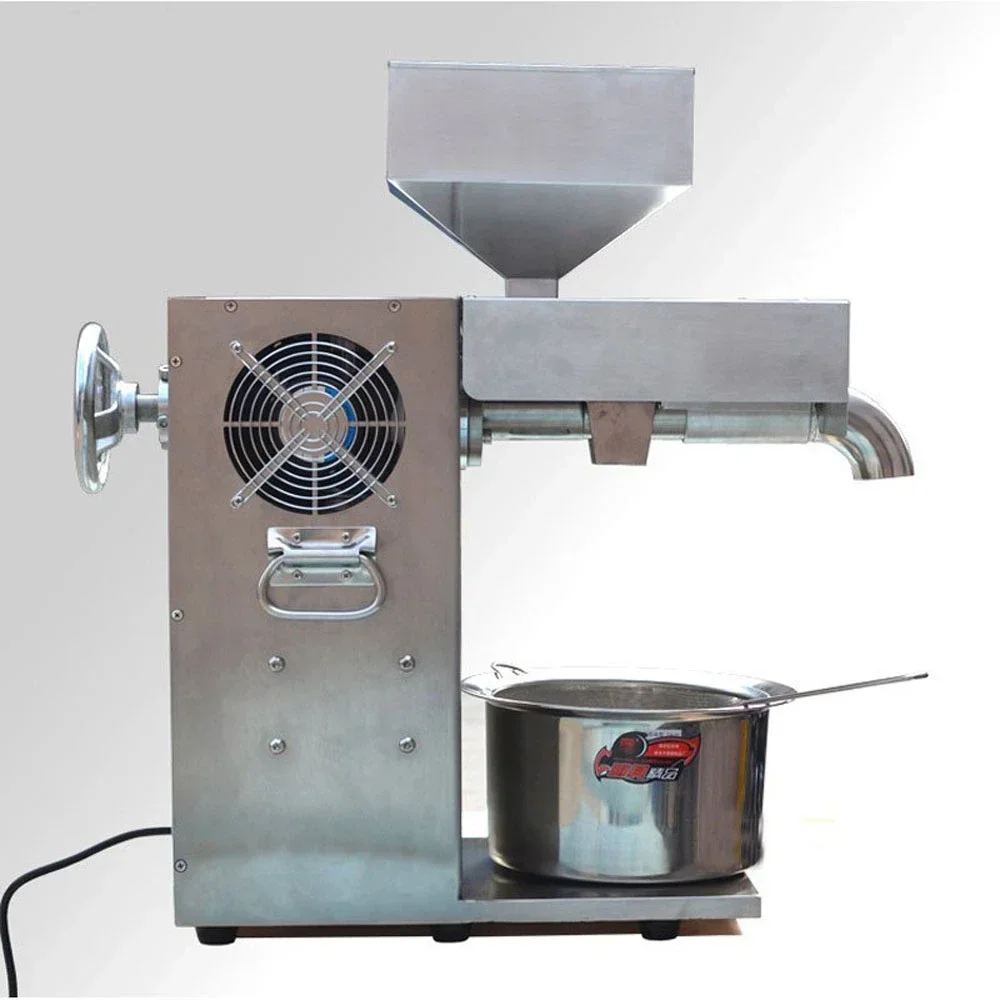 Commercial Oil Press Machine 110 V/220 V Stainless Steel Oil Presser Peanut Oil Presser for Sesame/Pinenut/Rapeseed/Flaxseed/Nut