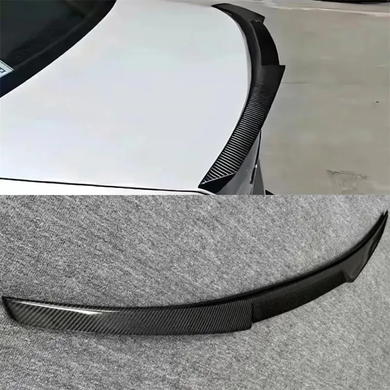 

For BMW 5 Class G30 G38 525 530i 2018-2023 Real Dry Carbon Fiber Tail Wing Wing Rear Trunk Lip Car Accessories Refit Spoiler Kit