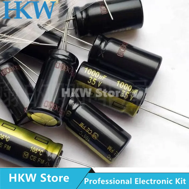 10PCS FM 35V1000UF Volume 12.5X25MM PANASONIC  Audio electrolytic capacitor EEUFM1V102 NEW