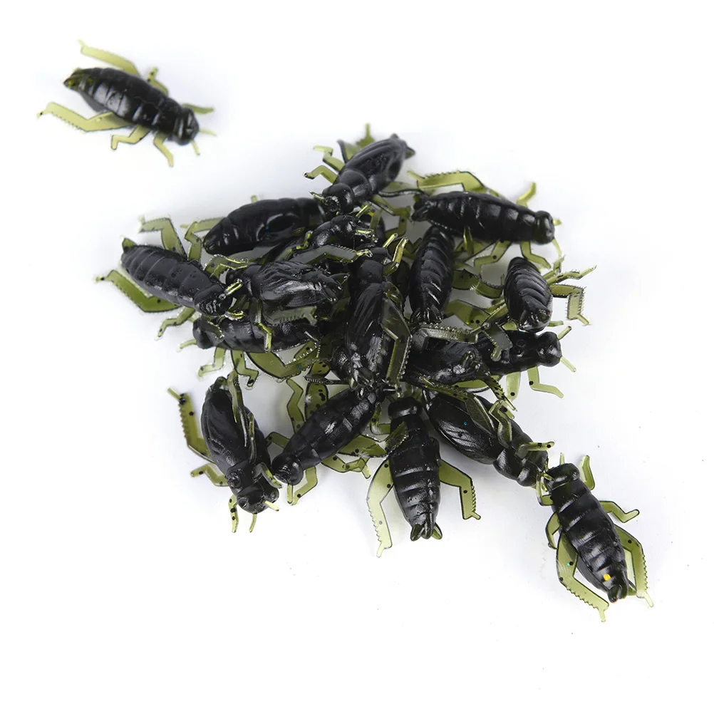 HOT!20Pcs Soft Fishing Lures Pesca Lightweight Cricket Insect Lure Simulation Baits