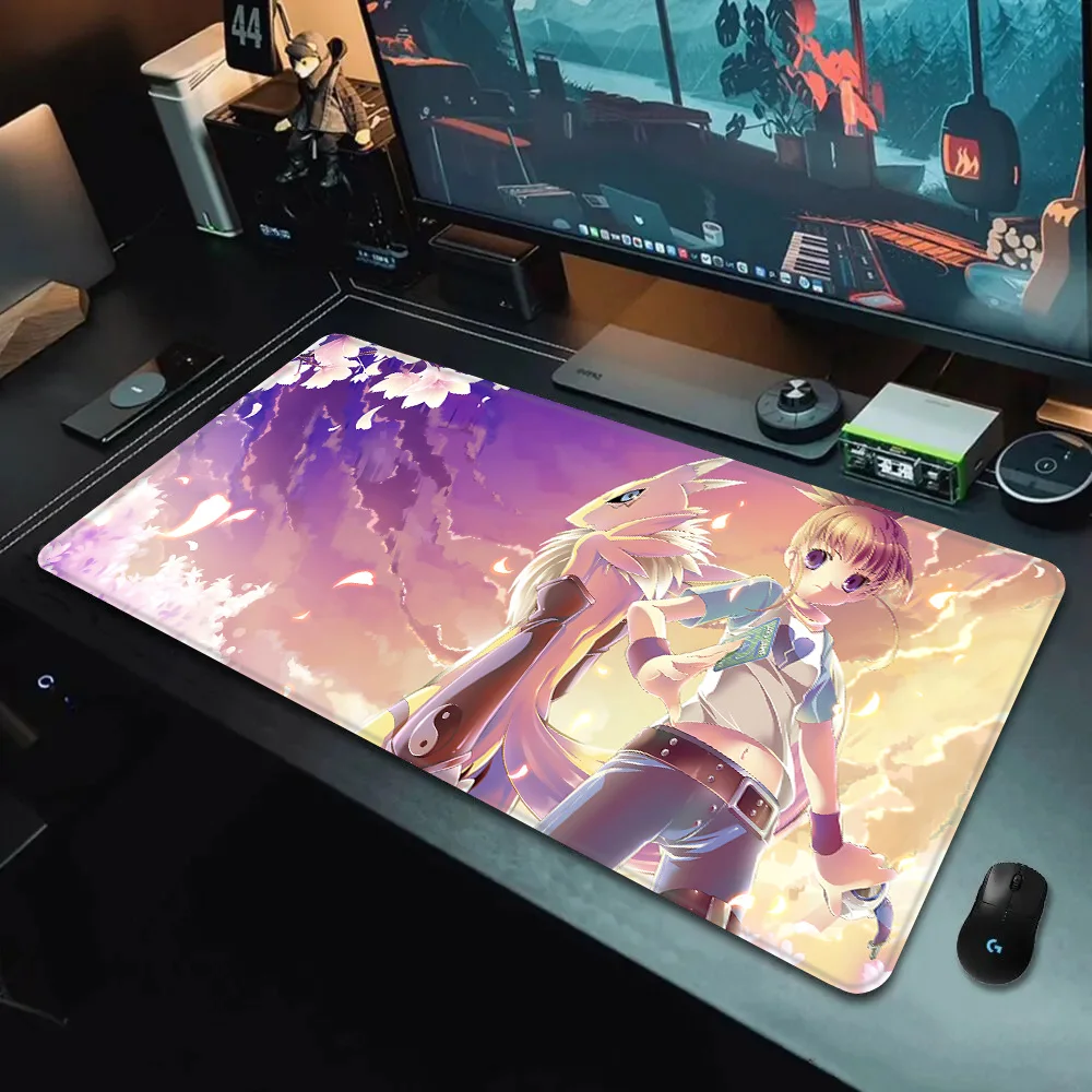 D-Digimon GAMING Mousepad HD Printing Computer Gamers Locking Edge Non-slip Mouse Pad XXL90x40cm Keyboard PC Desk Pad