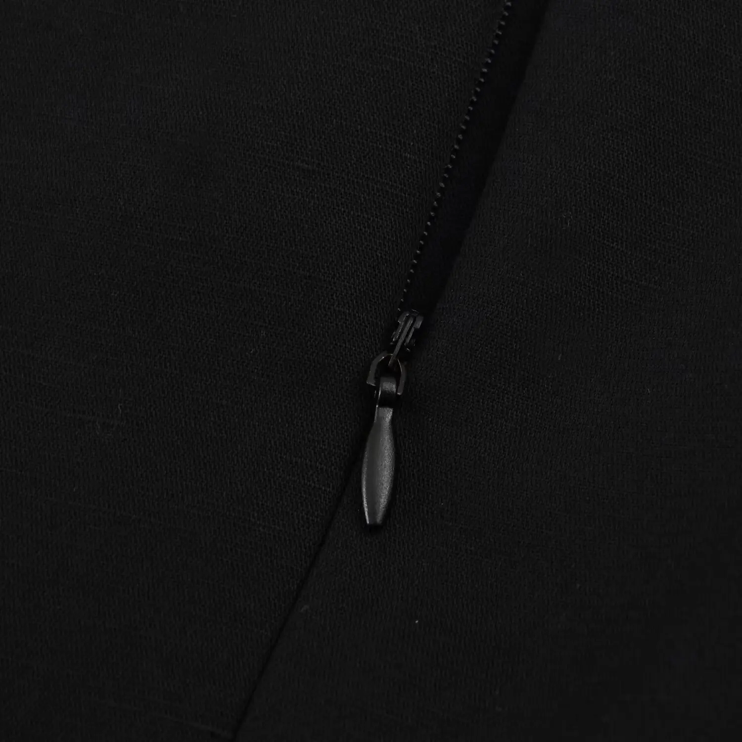 BSAY 2026 Women Elegant Solid Black Midi Dress Boat Neck Petal Cap Sleeve Back Zipper Slim Bodycon Office Evening Party Dress image 3