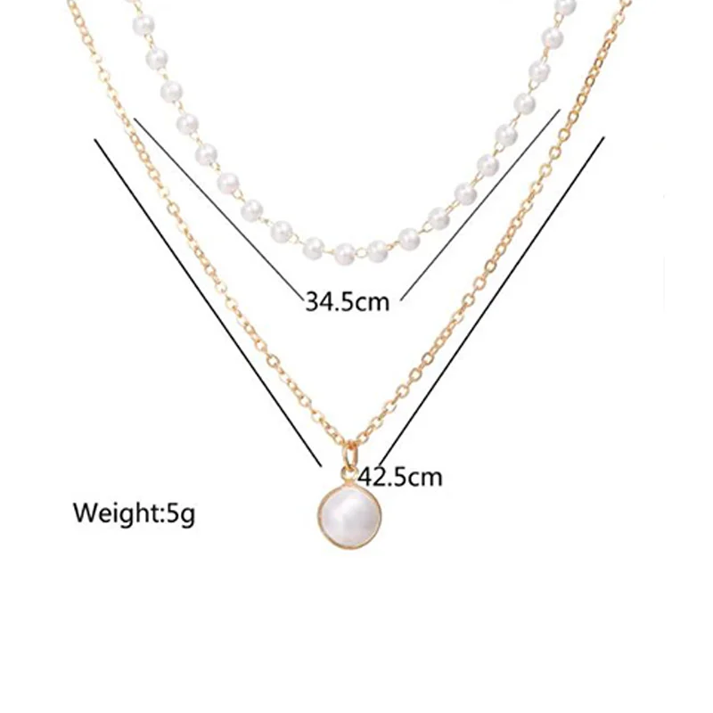 Delicate Women\'s Collar Accessories Necklaces for Female Fashionable Multilayers Simple Boho Moon Star Pendients Jewelry Gold