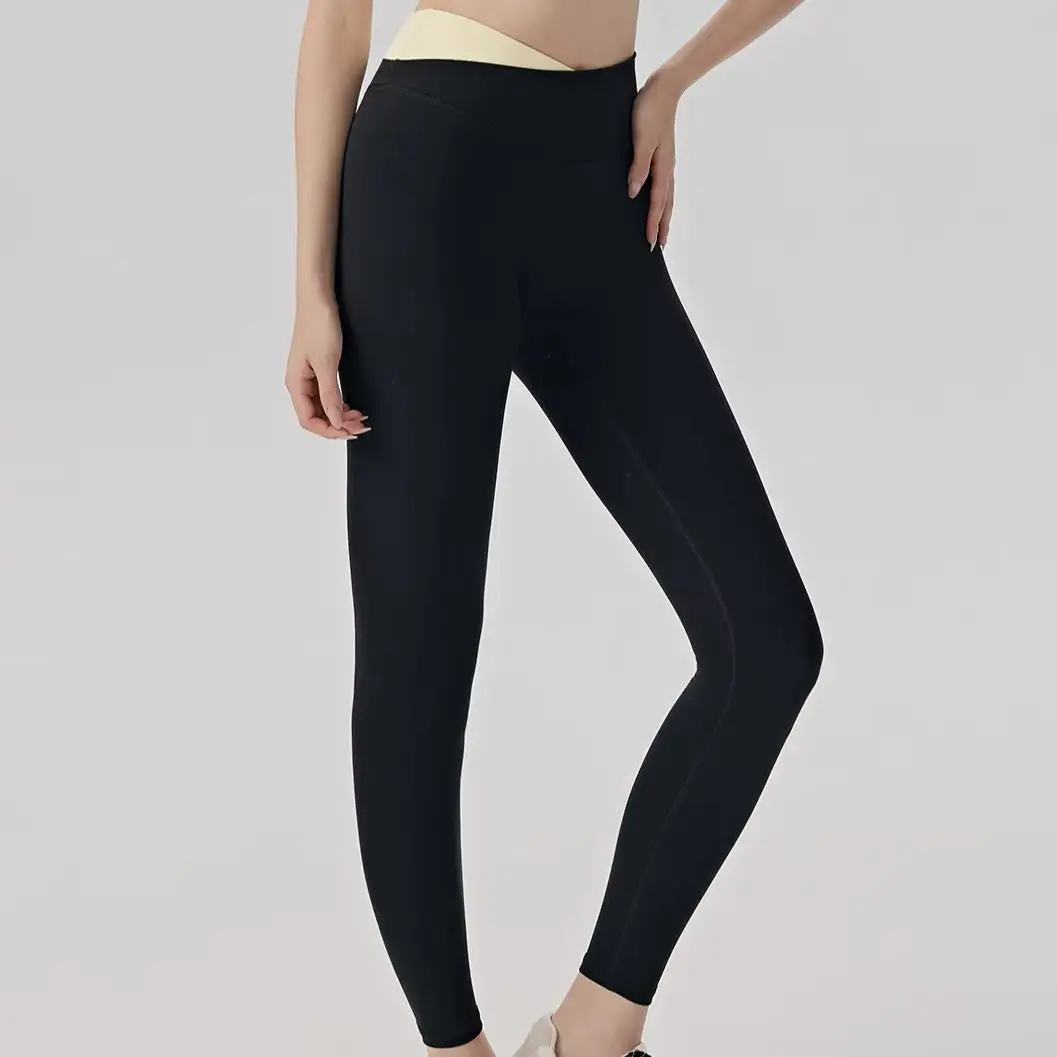 

Women's cross-lift hip leggings, tummy control, soft, fitness yoga pants, no front seam.