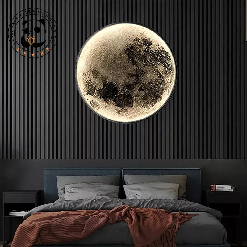 

Modern LED Wall Lamp Moon Indoor Lighting Hoom Decor for Bedroom Living Room Hall Wall Light Aisle Corridor Wall Sconces Lampara