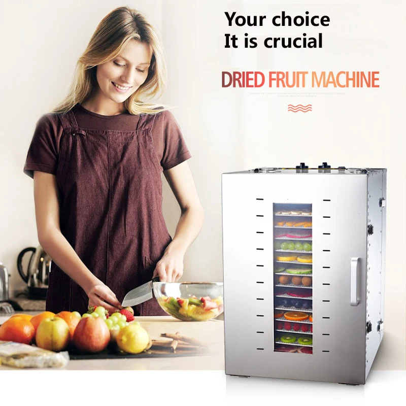 Commercial 16 Layers Dried Fruit Machine Fruit Vegetable Dehydration Food Dryer Home Health Efficient