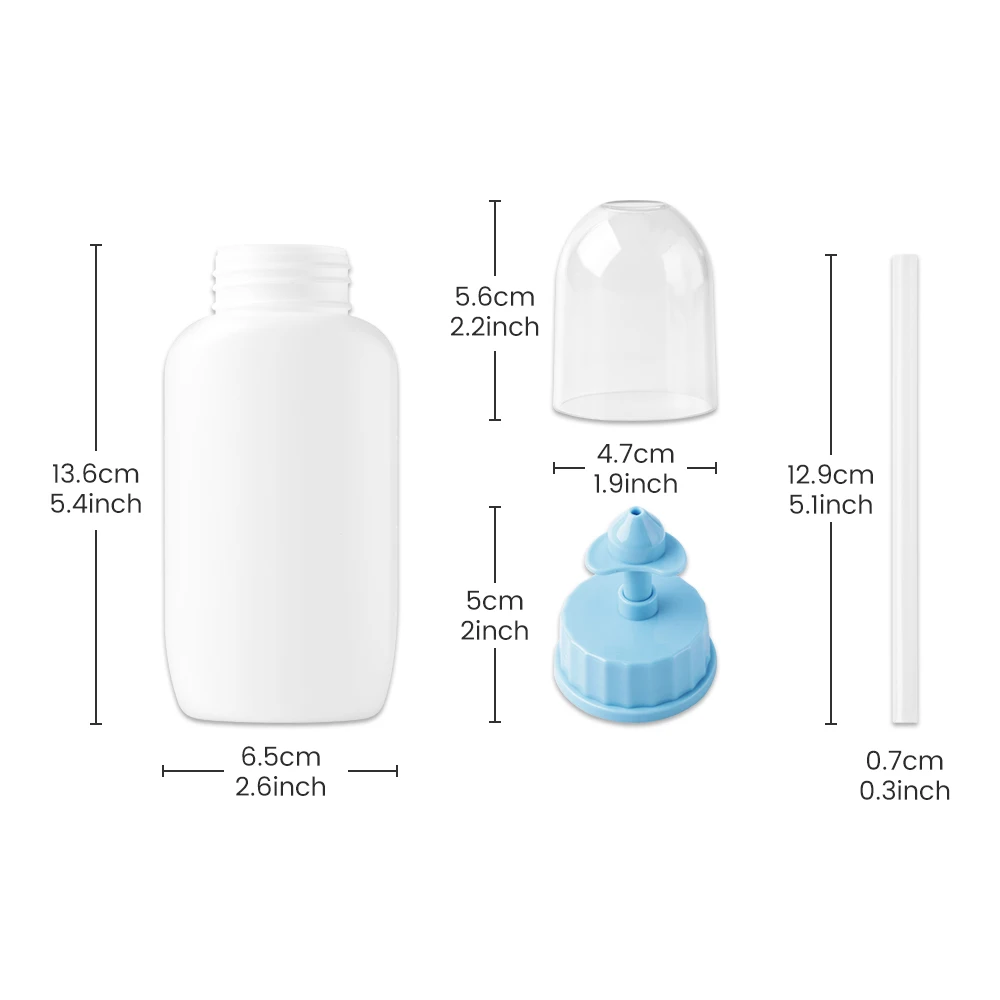 250ML Medical Nasal Irrigator Nose Washer Allergic Rhinitis Sinusitis Neti Pot Sinus Rinse Nasal Cleaner Nose Shower Sinus Clean