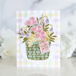 2026 Spring Wagon Happy Mother's Day Stamps Stencil Set New Metal Cutting Dies DIY Scrapbooking Card Paper Cards Handmade Album