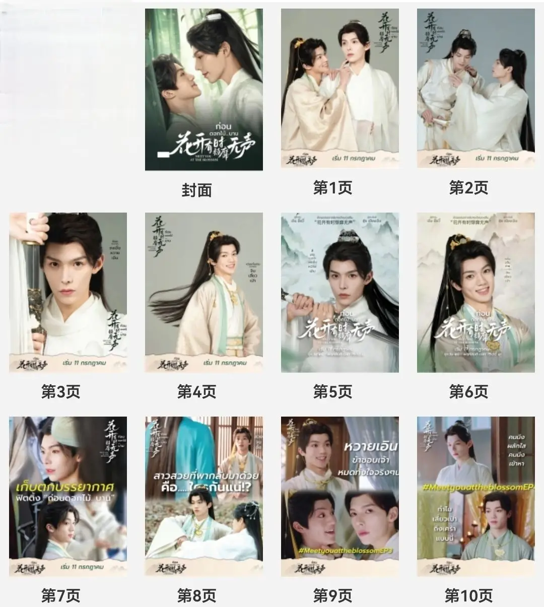 (Not Official Book) Chinese Drama Hua Kai You Shi Tui Mi Wu Sheng Fanmade Picture Book