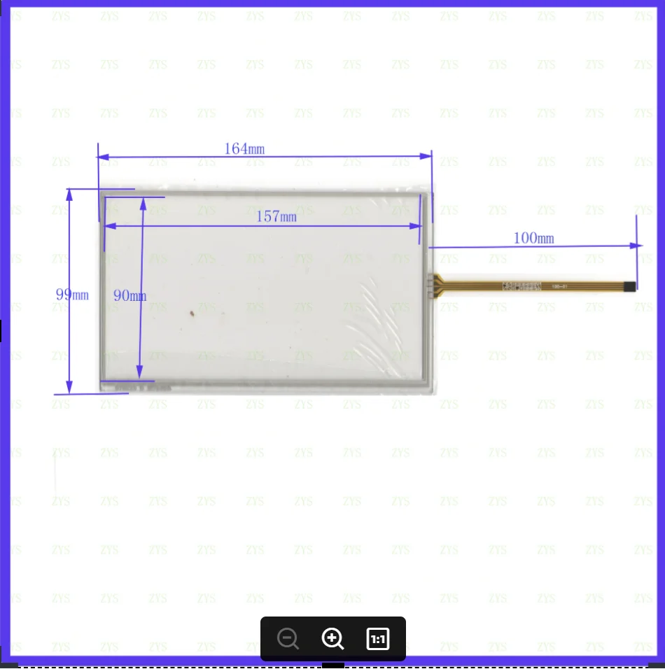 this is compatible 165*100mm Touch screen senso industrial control  164*99 Resistance screen 165*100 For gps car