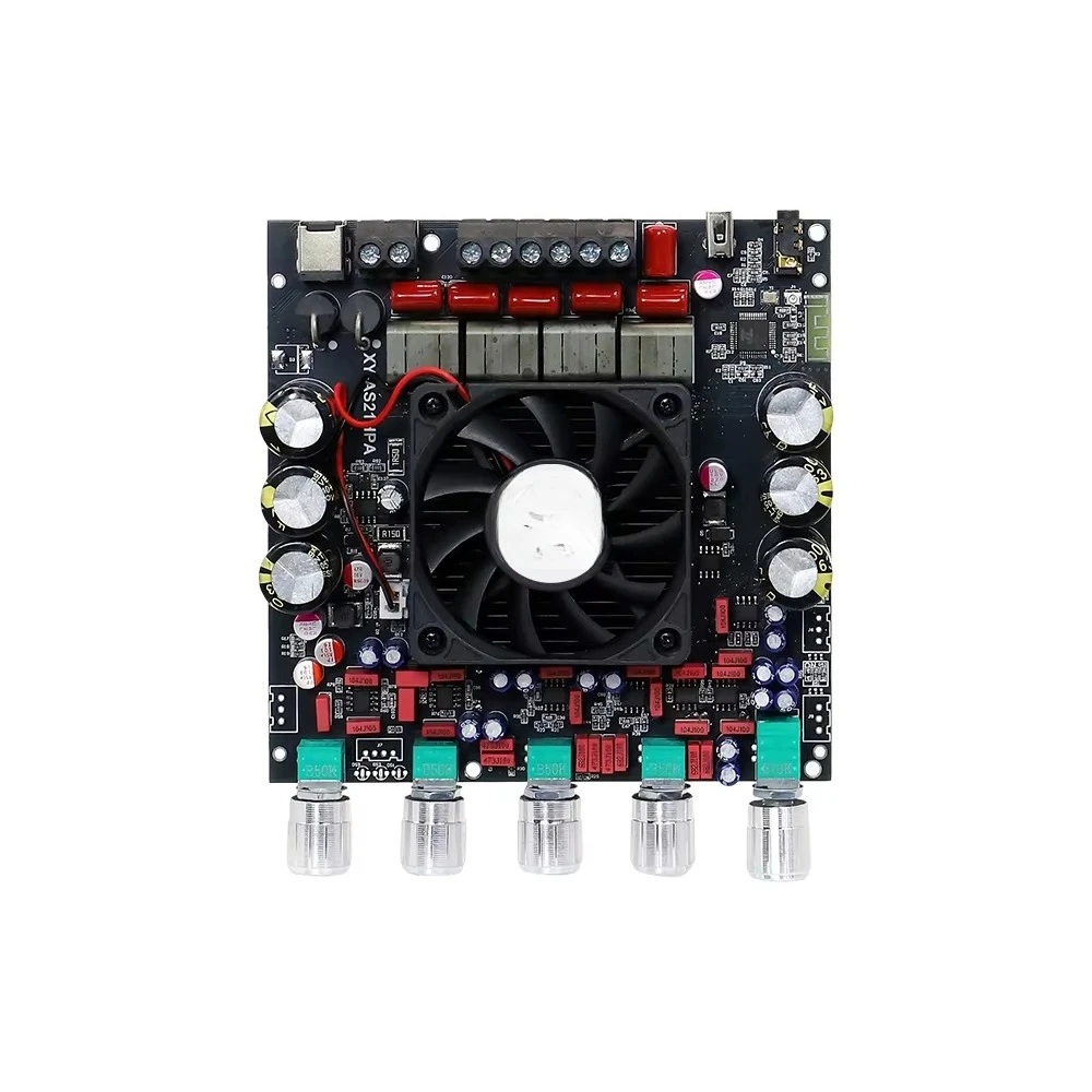 

Высокомощная цифровая плата усилителя XY-AS21HPA с Bluetooth, 2.1-канальный сабвуфер, 300 Вт*2+600 Вт, двойной чип TPA3255