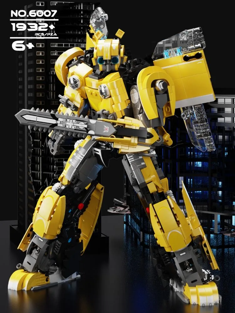 6007 Kreative Serie Transformer Roboter 1932 Stück Puzzle Bausteine Lernspielzeug für Jungen Geburtstagsgeschenk