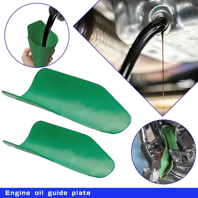 

Flexible Draining Tool Snap Funnel Drain Unblocker Tool Foldable Car Funnel Oil Guide Plate Motorcycle Engine Oil Filling Tools