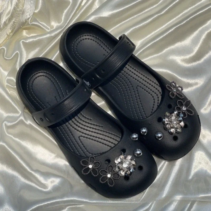 Original Super Immortal Pearl Diamond Flower Pearl Shoe Ballet Shoe Buckles Handmade Beads Removable Decoration