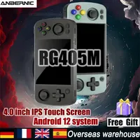 ANBERNIC RG405M Handheld Game Console 4 Inch IPS Touch Screen T618 HD Alloy Android 12 Portable Retro Player 512 480 PS2 Games