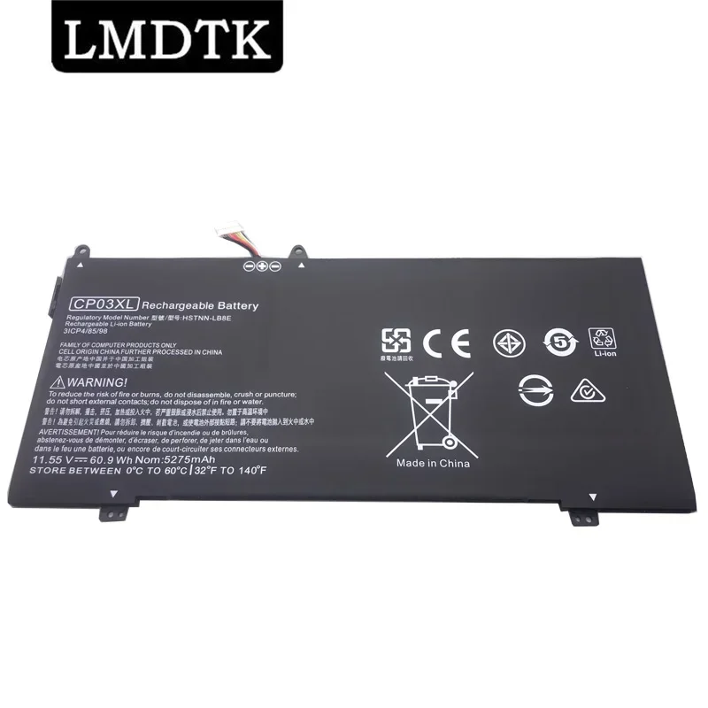 LMDTK New CP03XL Laptop Battery For HP Spectre x360 13-ae049ng 13-ae040ng 13-ae052nr 929066-421 929072-855 HSTNN-LB8E 11.55V