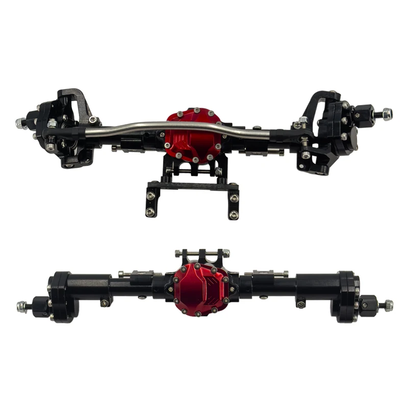 axial scx10 ii 2 upgrades Parts Metallic Body Portal Front And Rear Axle Set For 1/10 90046 90047 scx10 i RC CAR Accessories