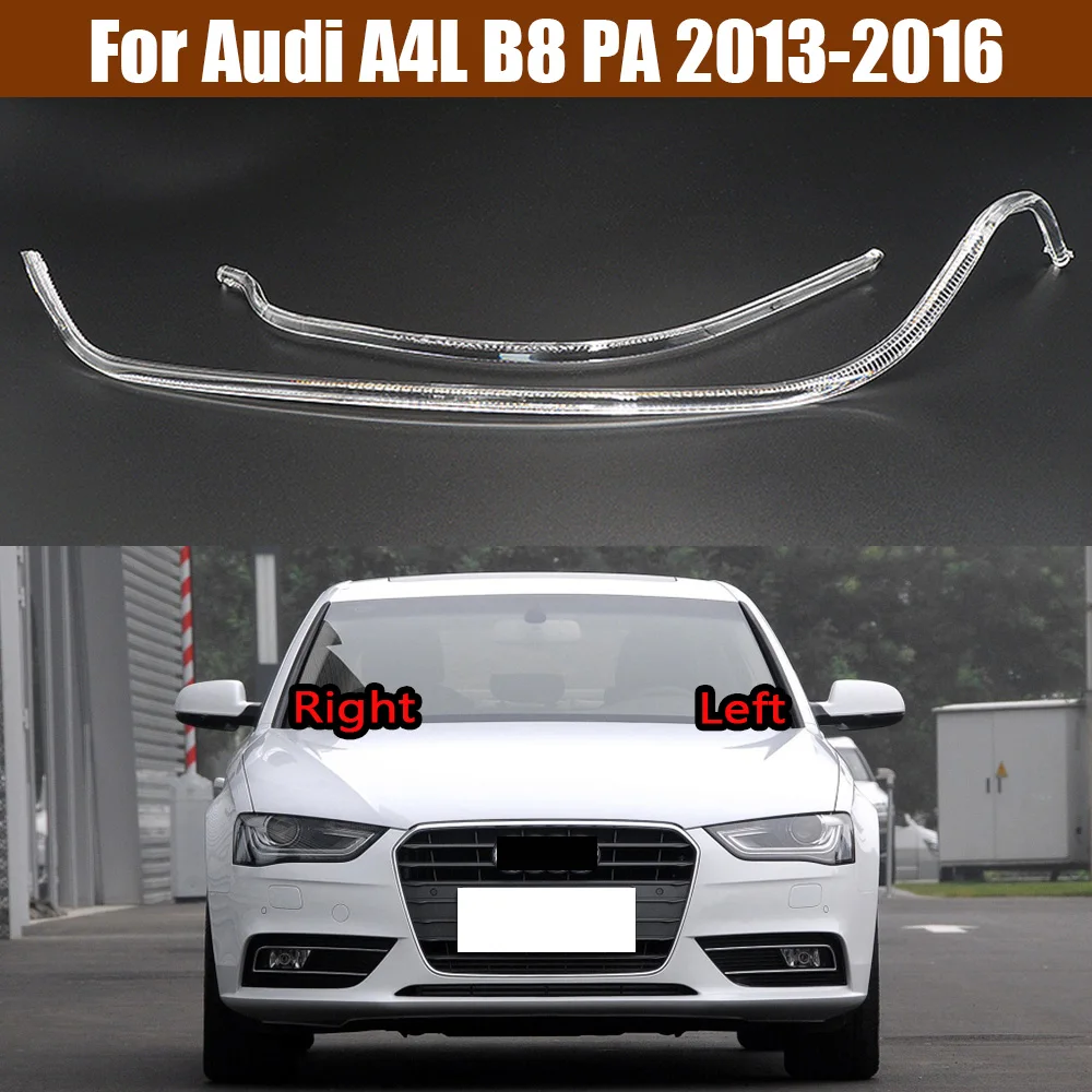 For Audi A4L B8 PA 2013 2014 2015 2016 DRL Headlight Light Guide Strip Daytime Running Light Tube Daily Headlamp Emitting Tube