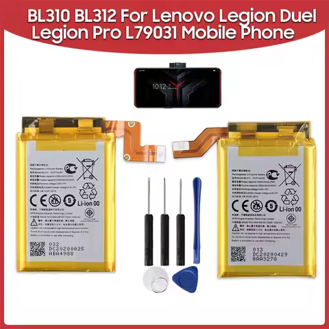 New Replacement Phone Battery For Lenovo Legion Duel Legion Pro L79031 BL310 BL312 Rechargeable Batteries 2500mAh