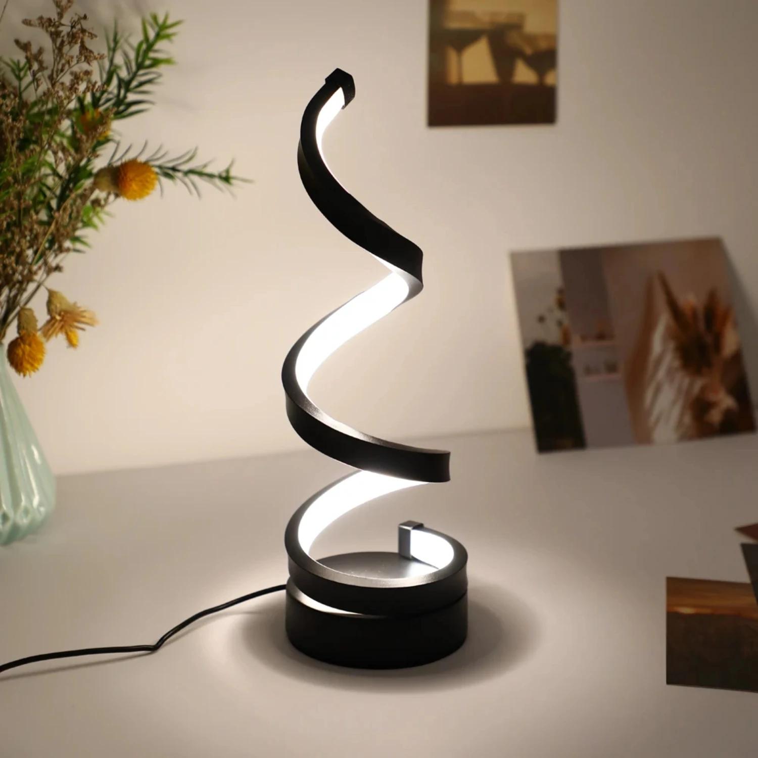 New Elegant and stylish Modern Creative Art Decorative Bedroom Bedside Desk Table Lamp with Simple Design for a Unique, Stylish,