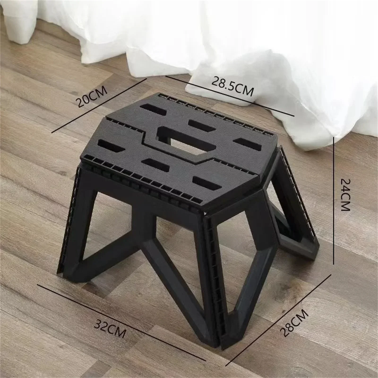 Camping Chair Square Stool Folding Beach Chair Outdoor Portable Playa High Load-bearing Handle Design Durable Fishing Foldable