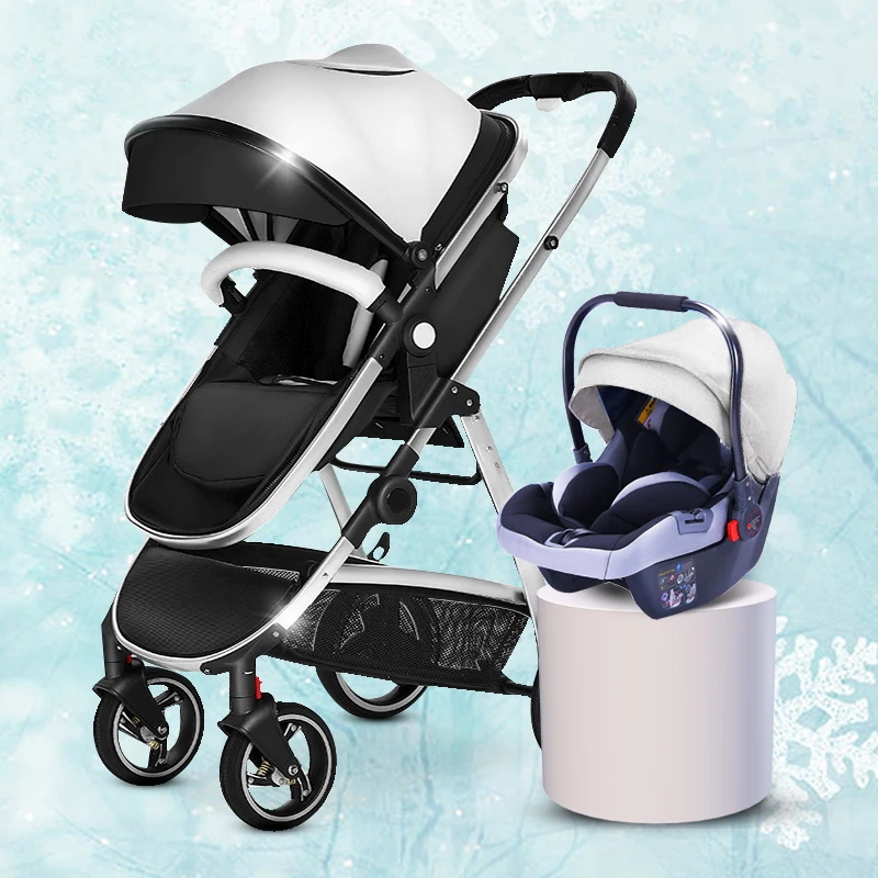 

Unique Design Stroller Stroller 4 PU Wheels Stroller 3 Pack 1 Deluxe