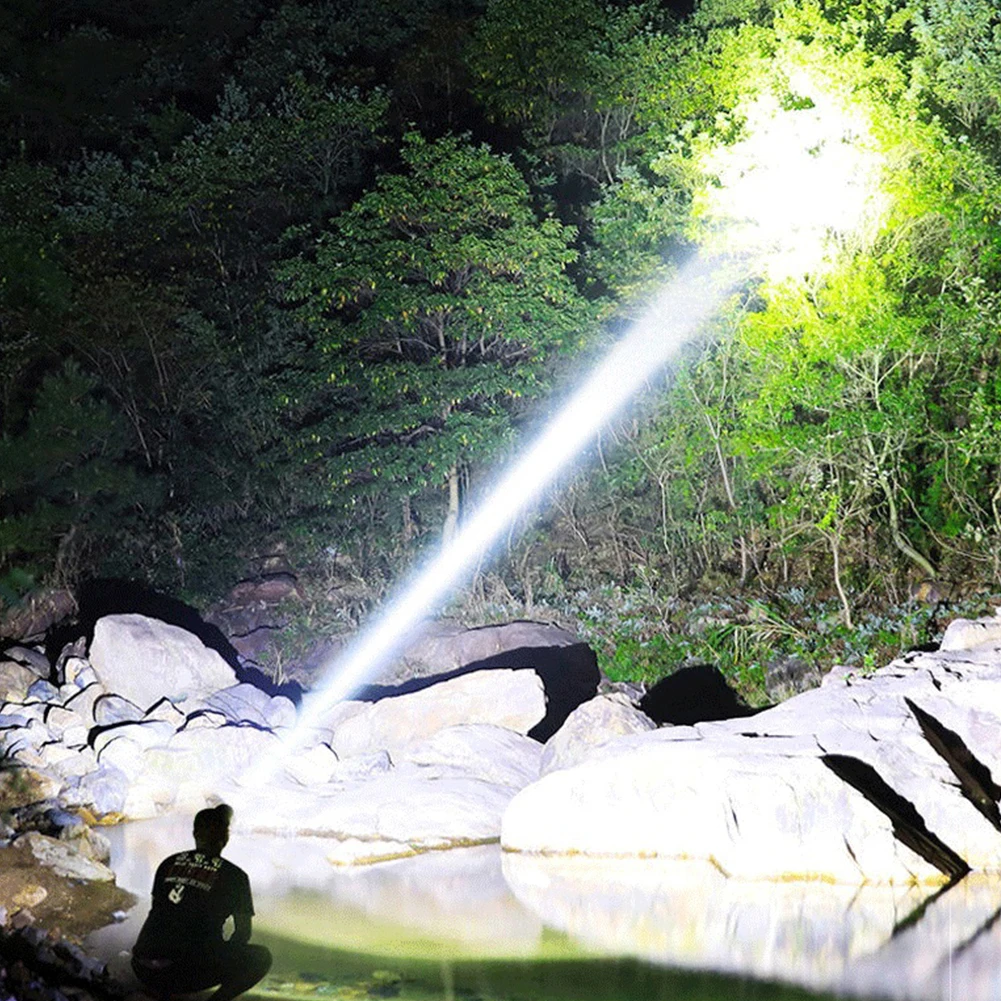 Portable Flashlight 800mAh Rechargeable LED Waterproof Camping Torch Head Light