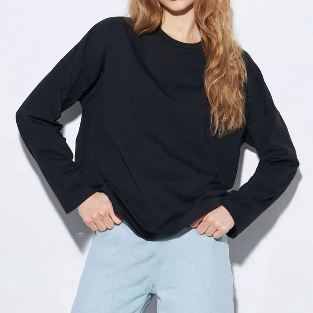 

New Colorful Palm Graffiti Sweatshirt Women Loose Round Neck Long Sleeve Top