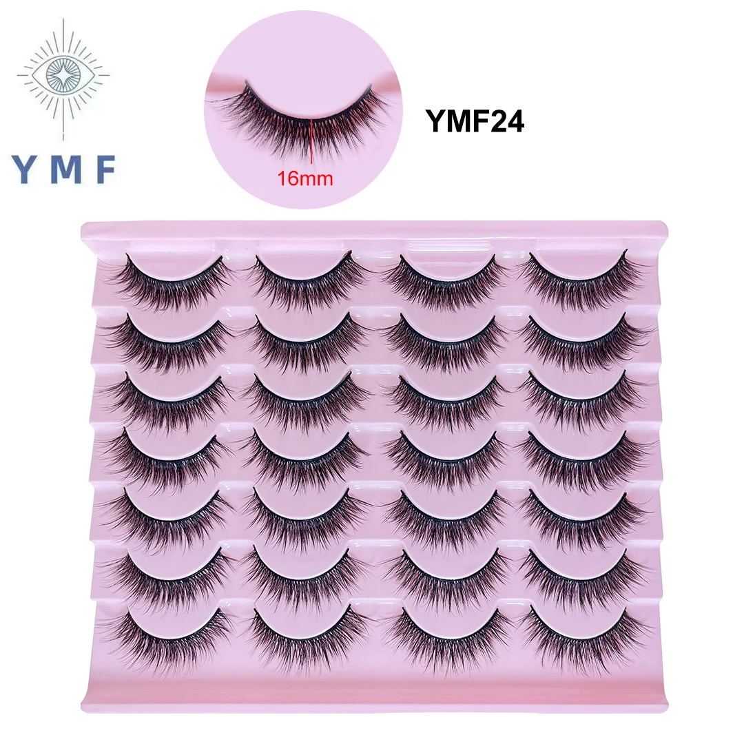 14 Pairs Natural 6D Makeup Fake Eye Lashes Faux Cils Make Up Beauty Tools Wholesale