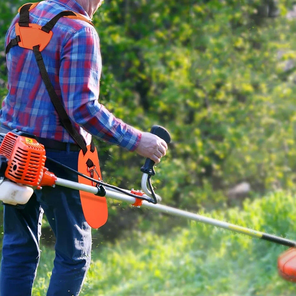 

Ремень для газонокосилки Регулируемый ремень для триммера для травы Двойной плечевой ремень Экономия труда Увеличение плеча косилки