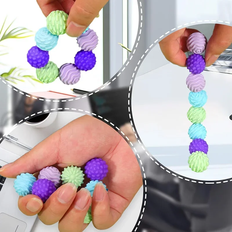 Kid Silicone Magnetic Sensory Balls Fidget Toy Worry Balls Autism Calming Fidgeting Toy Adults Anxiety Relief Stress Sensory Toy