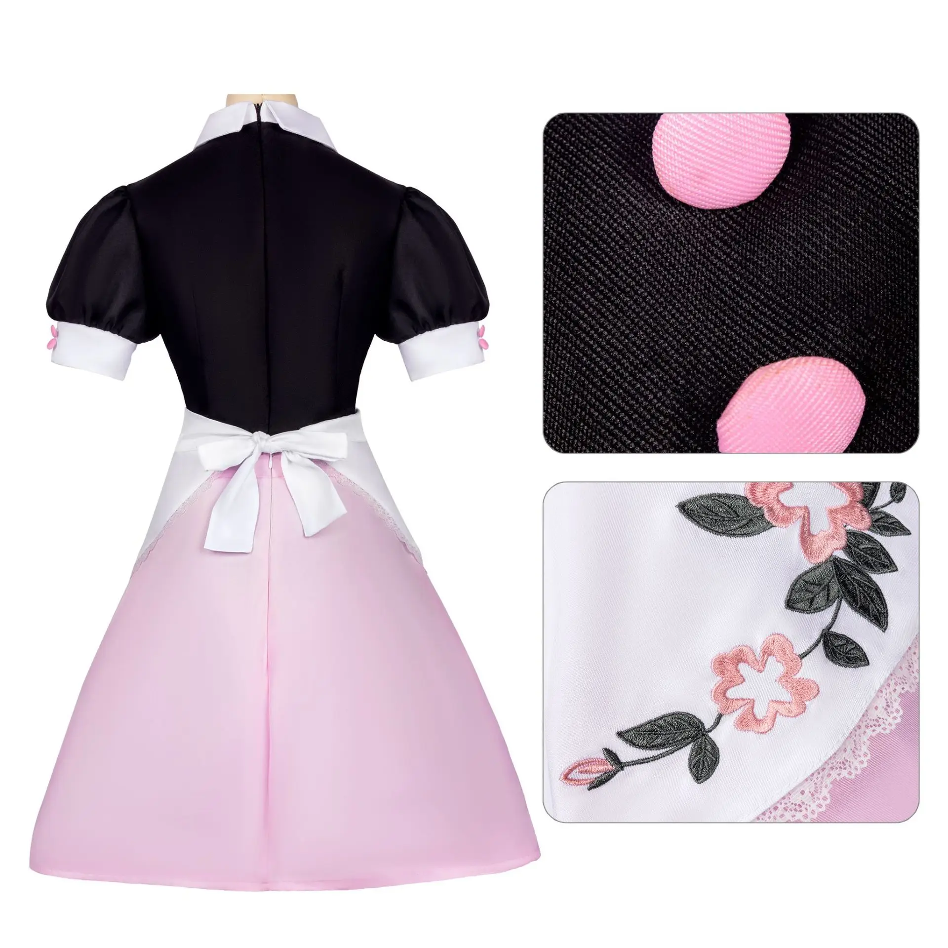 أزياء دونكين تشنغ التأثيرية معجزة S6 مارينيت كلاومي فتاة شعر مستعار فستان الخادمة بدلة النساء حفلة الهالوين أنيمي الحدث لعب الأدوار