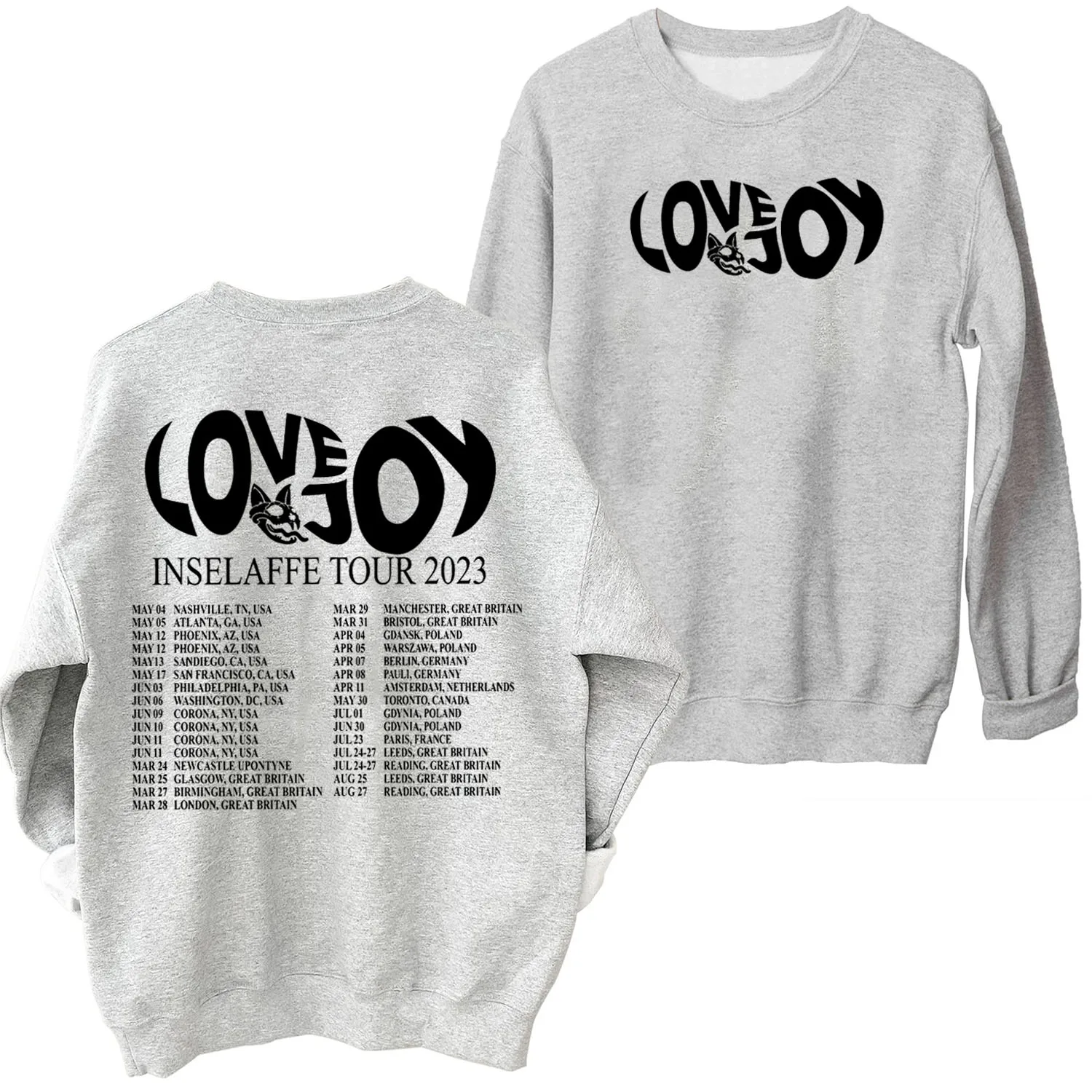 Lovejoy North Hern Autumn Tour Crewneck Hoodie Lovejoy Sweatshirt Lovejoy Merch Oversized Sweatshirt Pullover Tops