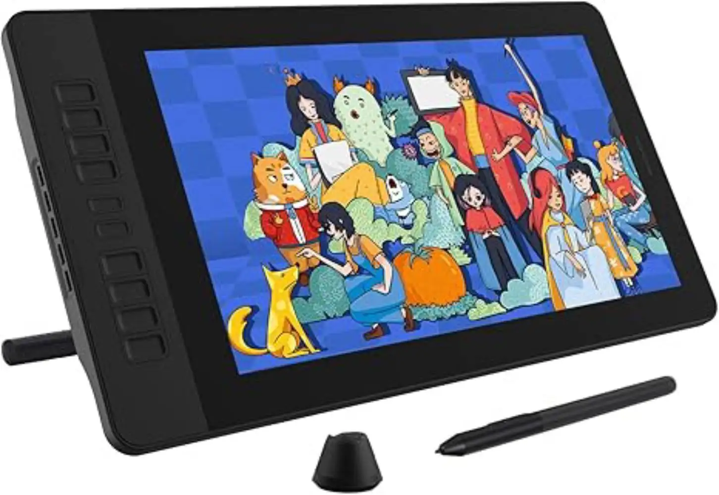 GAOMON Pen Display PD1561 15.6 Inches IPS HD Graphics Drawing Tablet Monitor 72% NTSC support Tilt Function with 10 Shortcut Key