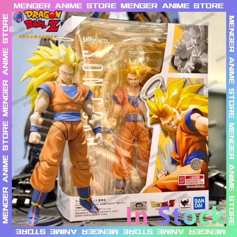 

Original Bandai SHF Dragon Ball Z Super Saiyan 3 Goku SSJ3 Articulated Action Figure Collectible Movable PVC Display Model Gifts